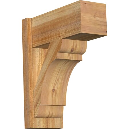 Olympic Block Rough Sawn Outlooker, Western Red Cedar, 8W X 18D X 22H